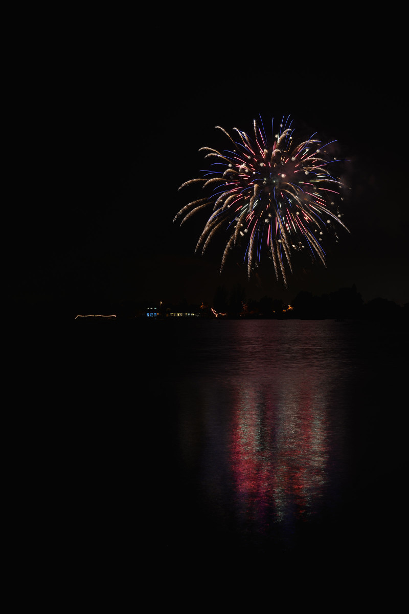 Fireworks at Shoreline Lake